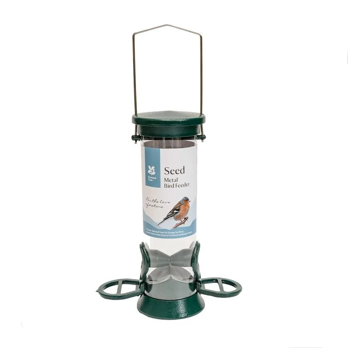 National Trust 2 Port Metal Seed Feeder National Trust 2 Port Metal Seed Feeder -Bird Supply Store 310300621 national trust 2 port metal seed feeder