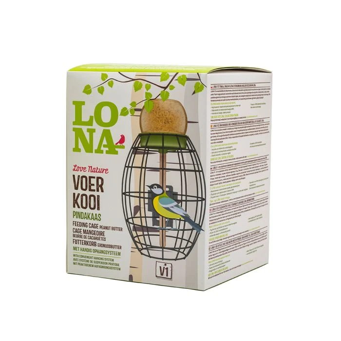 LONA Peanut Butter Feeder Guardian V1, oval LONA Peanut Butter Feeder Guardian V1, Oval -Bird Supply Store 310480119 lona feeding cage oval v1 jvg 2731