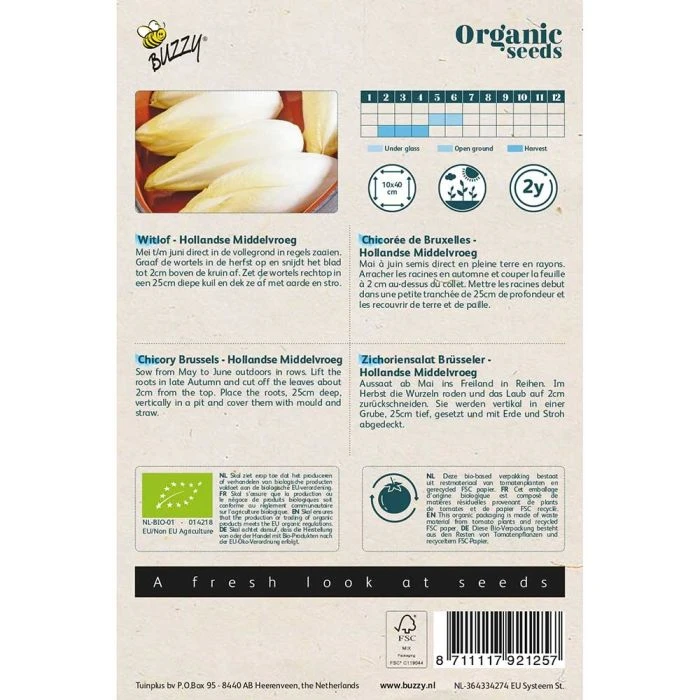 Buzzy® Organic Chicory - Brus Hol Middelv Buzzy® Organic Chicory - Brus Hol Middelv -Bird Supply Store 82039 92125 02