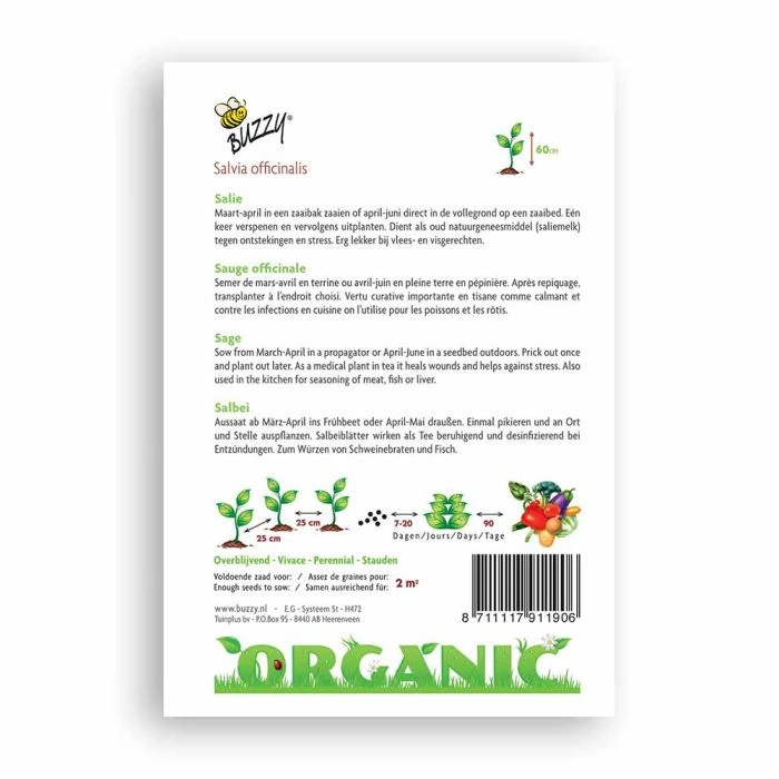 Buzzy® Organic Sage (BIO) Buzzy® Organic Sage (BIO) -Bird Supply Store 91190 1