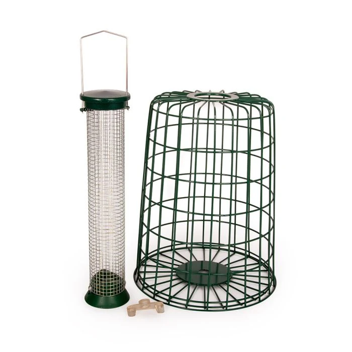 Medium Peanut Bird Feeder with Guardian Medium Peanut Bird Feeder With Guardian -Bird Supply Store 945460120 beschermpakket maxi pindas 38cm dv 9735