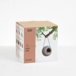 SingingFriend Bird Feeder Lisa (Grey) -Bird Supply Store lisa grey iron hook packaging